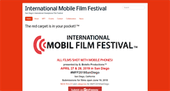 Desktop Screenshot of internationalmobilefilmfestival.com
